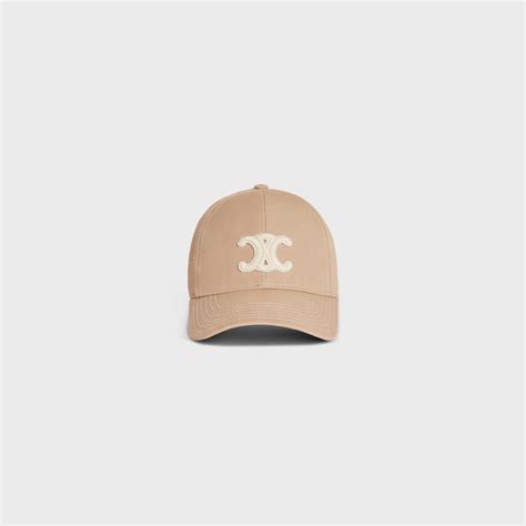 beige celine cap|celine triomphe hat.